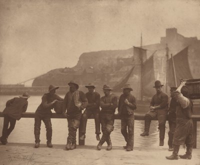 Whitby-fiskere, ca. 1885 (foto) af Frank Meadow Sutcliffe