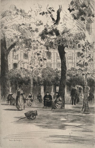 Place des Vosges, 1915 af Frank Milton Armington