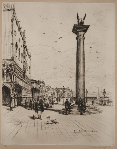 Riva Schiavone, Venedig af Frank Milton Armington