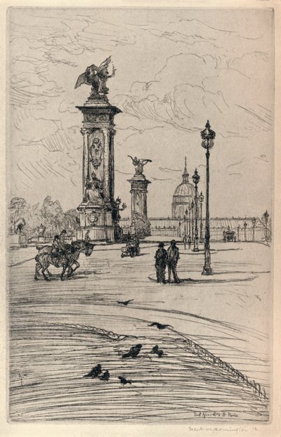 Pont Alexandre III, 1915 af Frank Milton Armington