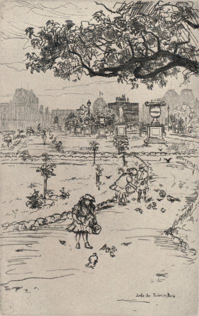 Tuilerierne, 1915 af Frank Milton Armington