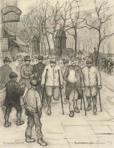 The Wounded Promenade, 1917 af Frank Milton Armington