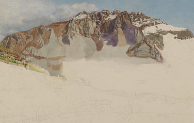 Bjerglandskab i Italien: Il Resegone, 1885. af Frank Randal