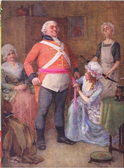 Gabriel Varden (Barnaby Rudge) (farvelitografi) af Frank Reynolds