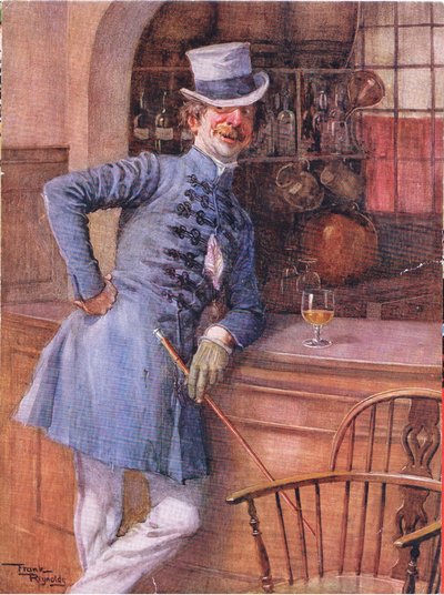 Montague Tigg (Martin Chuzzlewitt) (farvelitografi) af Frank Reynolds