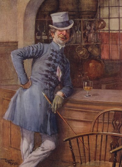 Montague Tigg (farvelitografi) af Frank Reynolds