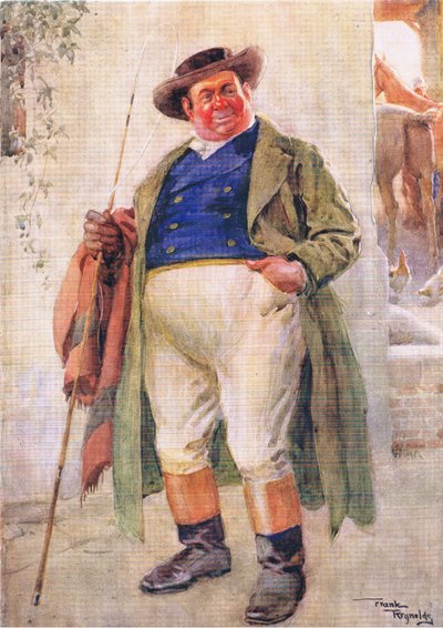 Mr Weller senior (Pickwick Papers) (farvelitografi) af Frank Reynolds