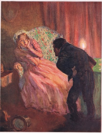 "You thought you were a widow, eh", ca. 1920 (farvelitografi) af Frank Reynolds
