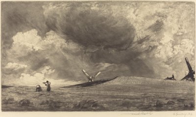 A Sussex Down, 1898. af Frank Short
