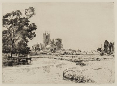 Canterbury fra engene, 1930 af Frank Short