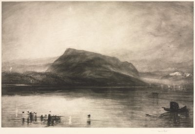 Rigi-bjerget ved daggry, 1910. af Frank Short