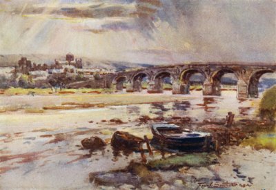 Hexham (farve litho) af Frank Southgate