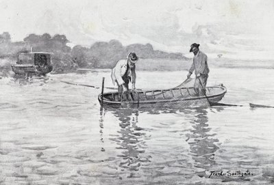 Norfolk Broads: Hauling up the Eel-Pods af Frank Southgate