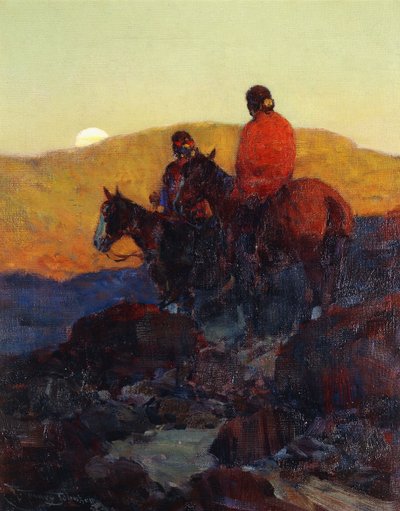 Solnedgang Glød af Frank Tenney Johnson