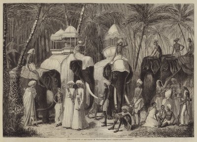 Elefanterne fra Rajah af Travancore af Frank Vizetelly