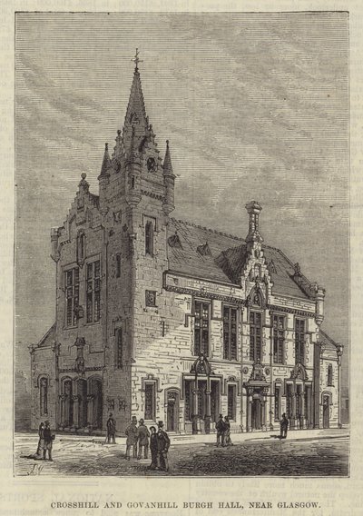Crosshill og Govanhill Burgh Hall, nær Glasgow af Frank Watkins