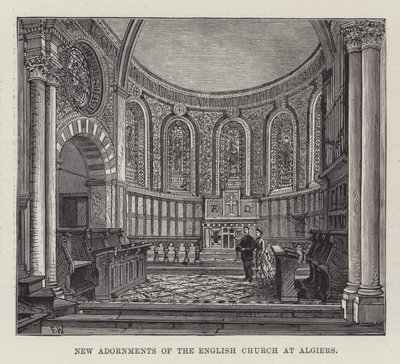 Nye udsmykninger af den engelske kirke i Algier af Frank Watkins