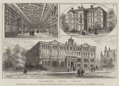 Nye bygninger på London Hospital, Whitechapel, åbnede lørdag af prinsen og prinsessen af Wales af Frank Watkins