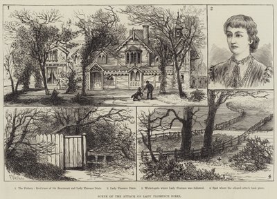 Scenen for angrebet på Lady Florence Dixie af Frank Watkins