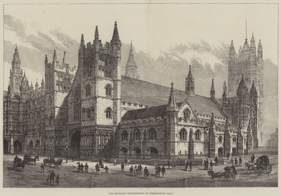 De foreslåede restaureringer af Westminster Hall af Frank Watkins