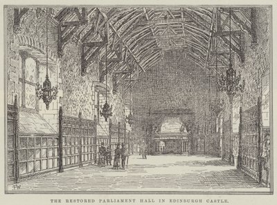 Den restaurerede parlamentssal i Edinburgh Castle af Frank Watkins