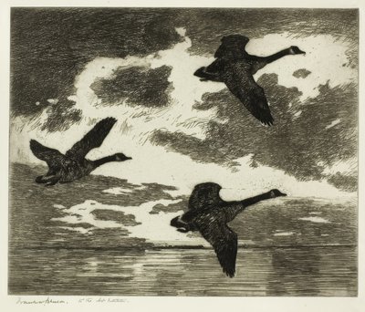 Overskyet morgen af Frank Weston Benson