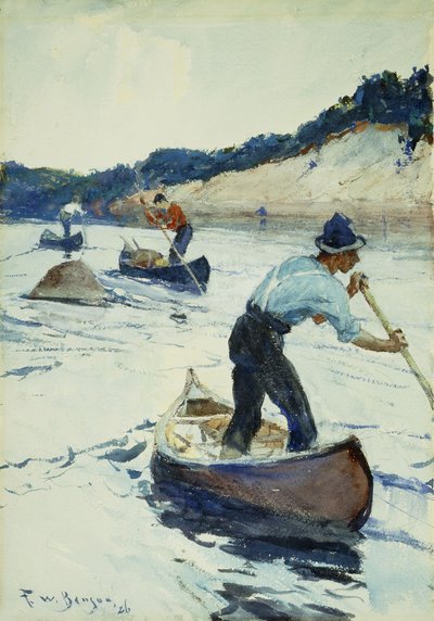 Kanosejlads af Frank Weston Benson