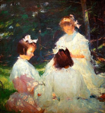 børn i skoven af Frank Weston Benson