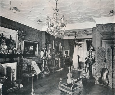 The Music-Room, Captain Harveys House, Hampstead, c1903 af Frank William Brookman