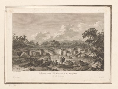 Udsigt over stenbruddet ved Campo Bello, Selinunte Vuë-pris i les Carrieres de Campo bello près de Selinunte (titel på objektet) af François Allix