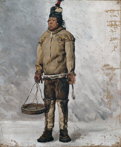 En eskimo af François Auguste Biard