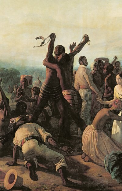 Proklamation af afskaffelsen af slaveriet i de franske kolonier, 23. april 1848, 1849 af François Auguste Biard