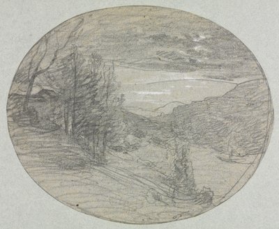 Landskab af François Auguste Ravier