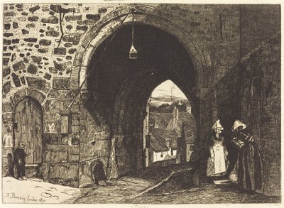 Porte de St Malo i Dinan af François Bonvin