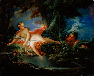 En bange bader, 1736. af François Boucher