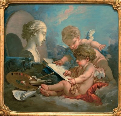 Allegori om maleri af François Boucher