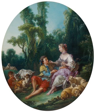 Tænker de på druen? (Pensent-ils au raisin?) af François Boucher