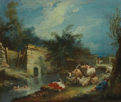 Boucher - Hyrdernes hvile af François Boucher