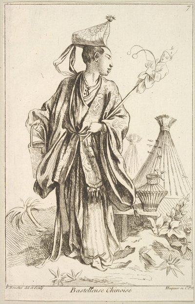 Kinesisk kunstner, 1738-45. af François Boucher