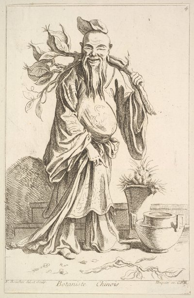 Kinesisk botaniker, 1738-45. af François Boucher