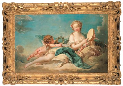 Clio, historiens og sangens muse, 1758 af François Boucher
