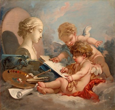 Amoretter. Allegori om maleri af François Boucher