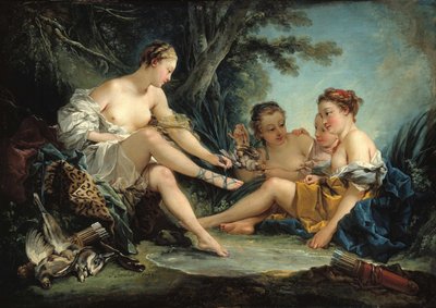 Dianas tilbagevenden fra jagten, 1745. af François Boucher