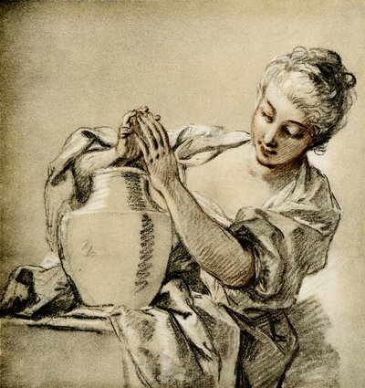 Pige ved en brønd af François Boucher