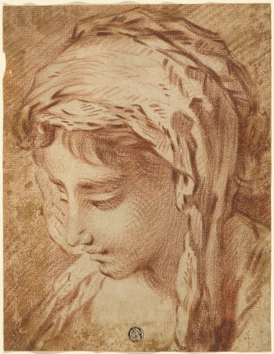Hovedet af en kvinde af François Boucher