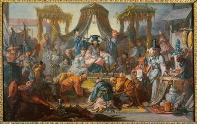 Publikum af Kinas kejser af François Boucher
