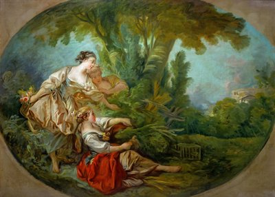 Lappeau, sagde. Lappeau, dit loiseau fanget i nettene Lokkefuglen, også kaldet The bird cau af François Boucher