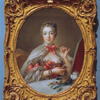 Madame de Pompadour ved toilettet. af François Boucher