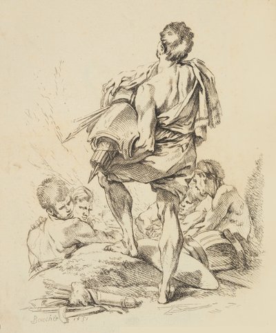 Ny bog med forskellige figurer, 1751. af François Boucher