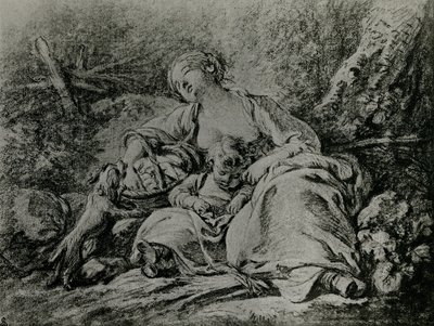 På vej til markedet af François Boucher